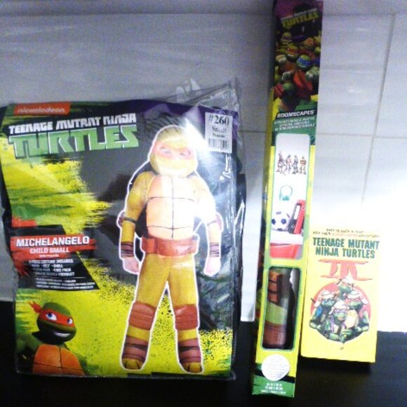 TMNT Halloween COSTUME Michelangelo S Teenage Mutant Ninja Turtle MOVIE POSTER - Picture 1 of 13